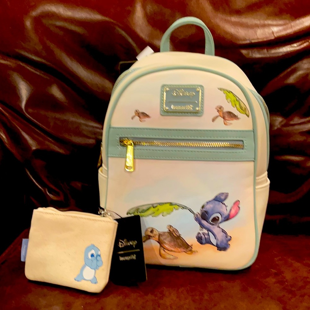 Loungfly Stitch mini backpack/ coin purse